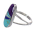 Multicolor Authentic Sterling Silver Southwestern Ring Size 5-1/4 QX84788